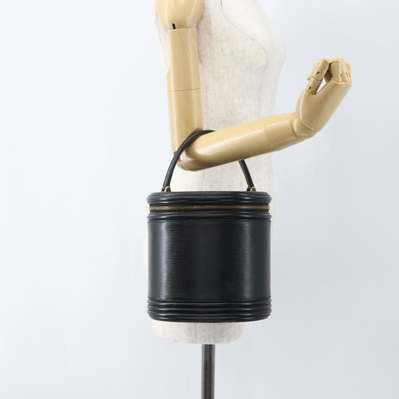 【日本直送】路易威登 Epi Cannes 手提包 黑色 M48032 LV Auth am10274-19