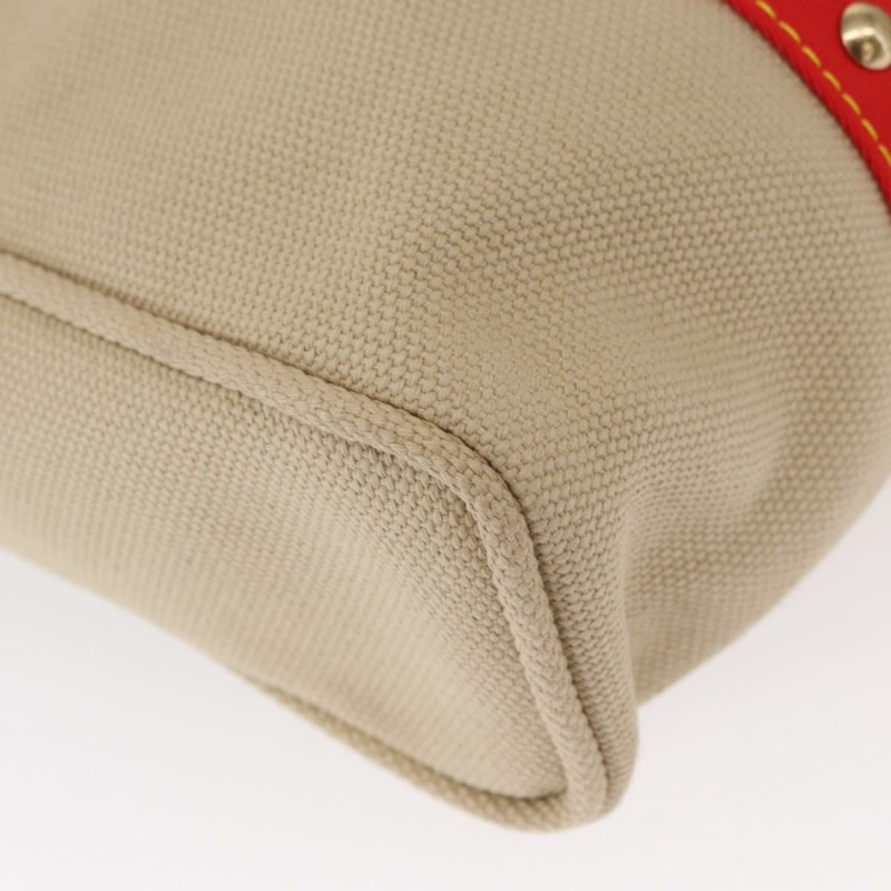 【日本直送】路易威登 Antigua Cabas GM 手提包 帆布 米色 紅色 M40032 LV Auth am10165V-7