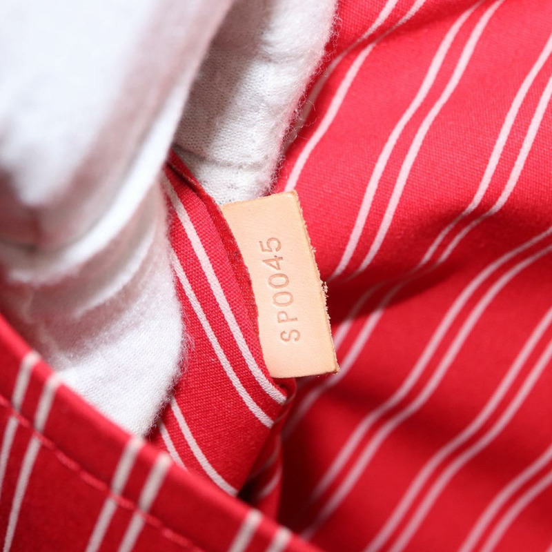 【日本直送】路易威登 Antigua Cabas GM 手提包 帆布 米色 紅色 M40032 LV Auth am10165V-10