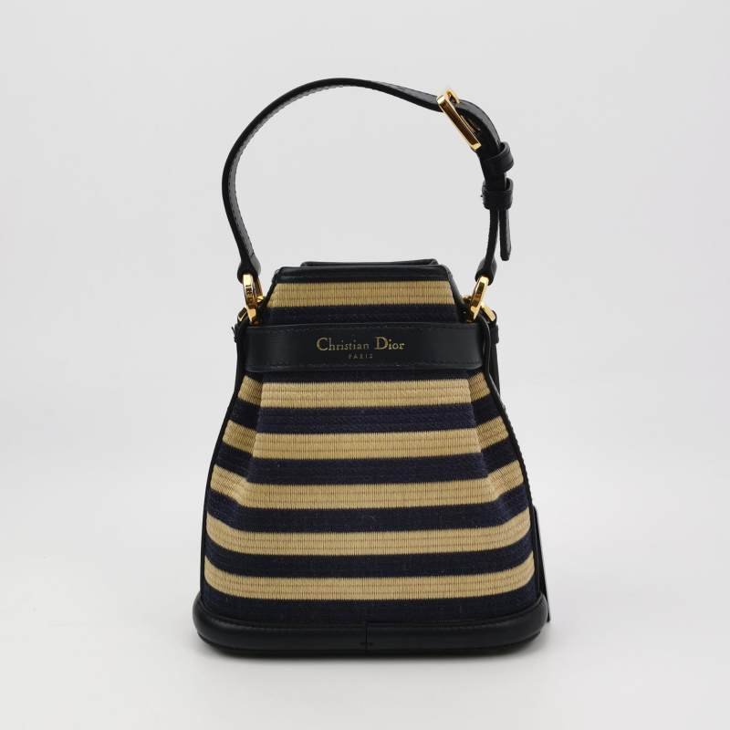 Dior C'est Dior小號牛皮拼色金屬鎖扣斜挎包單肩包-4