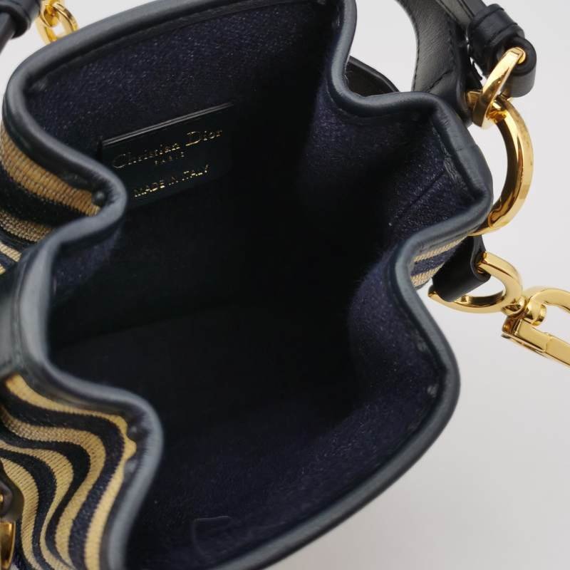 Dior C'est Dior小號牛皮拼色金屬鎖扣斜挎包單肩包-6