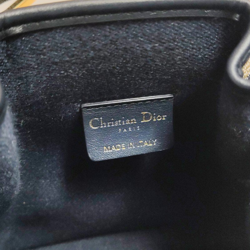 Dior C'est Dior小號牛皮拼色金屬鎖扣斜挎包單肩包-8