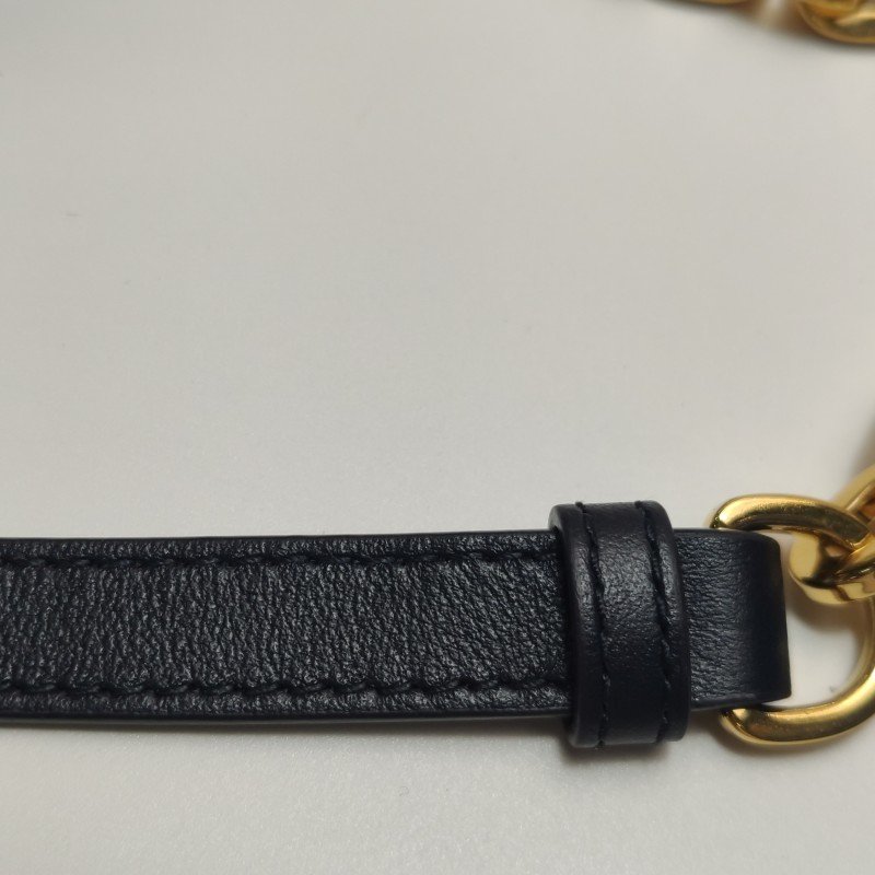 Dior C'est Dior小號牛皮拼色金屬鎖扣斜挎包單肩包-9