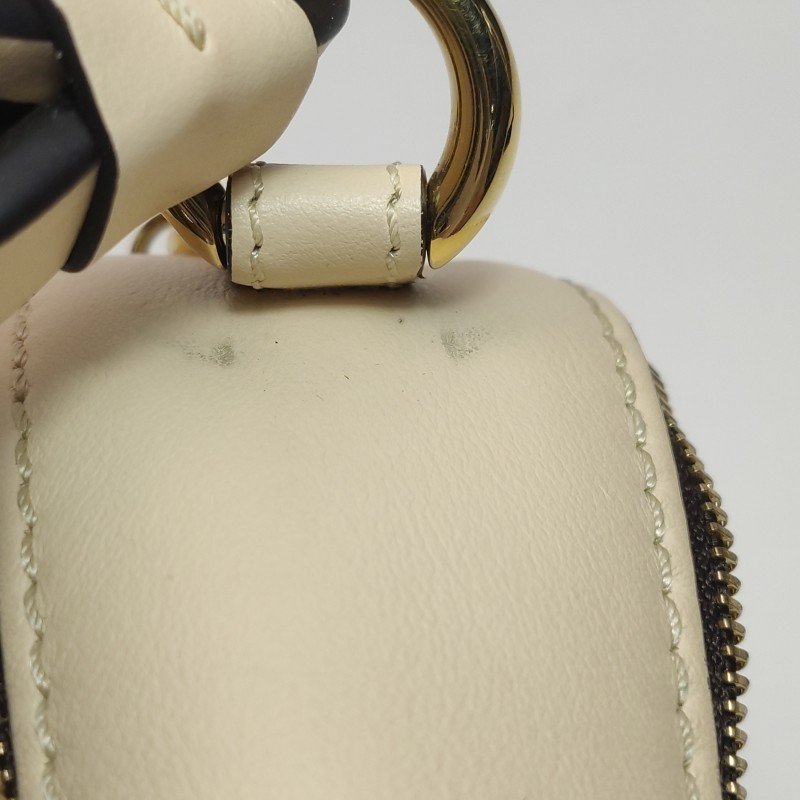 Chloe Daria迷你牛皮純色字母Logo拉鏈斜挎包單肩包-11