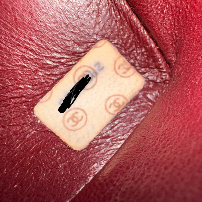 [Pre-owned] Chanel Vintage Maxi CC Black lambskin Straight Flap Bag-32