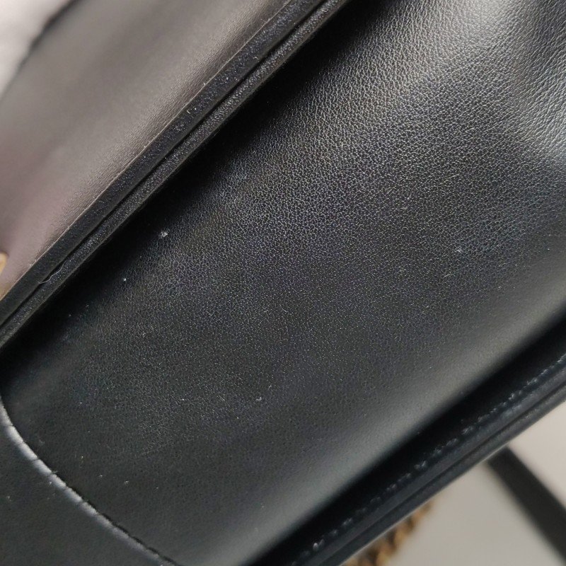 Chanel Leboy季節限定款中號牛皮拼色方形雙C鎖扣單肩包-21