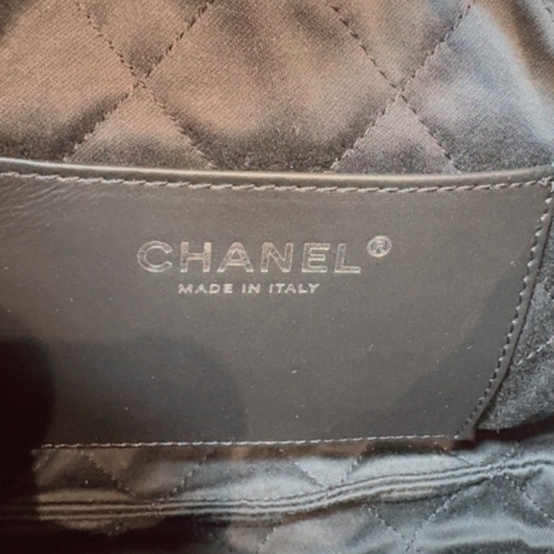 Chanel 22bag mini 黑銀羊皮-13