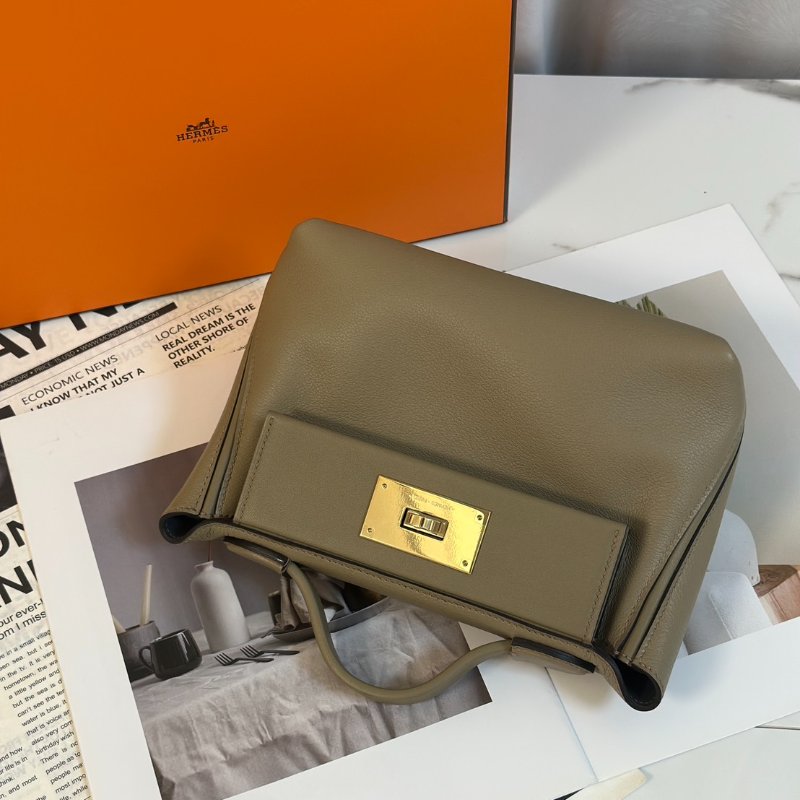 HERMES Mini 24/24 - 馬爾法米拚霧霾灰香檳金 W-8