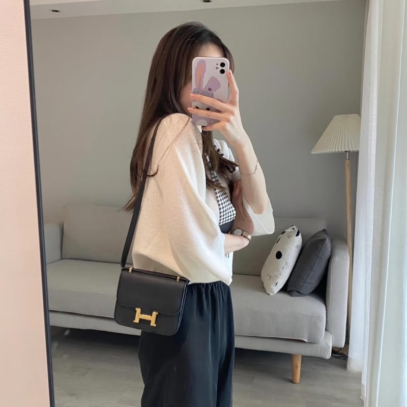 HERMES Mini constance 19 - 黑金 W-1