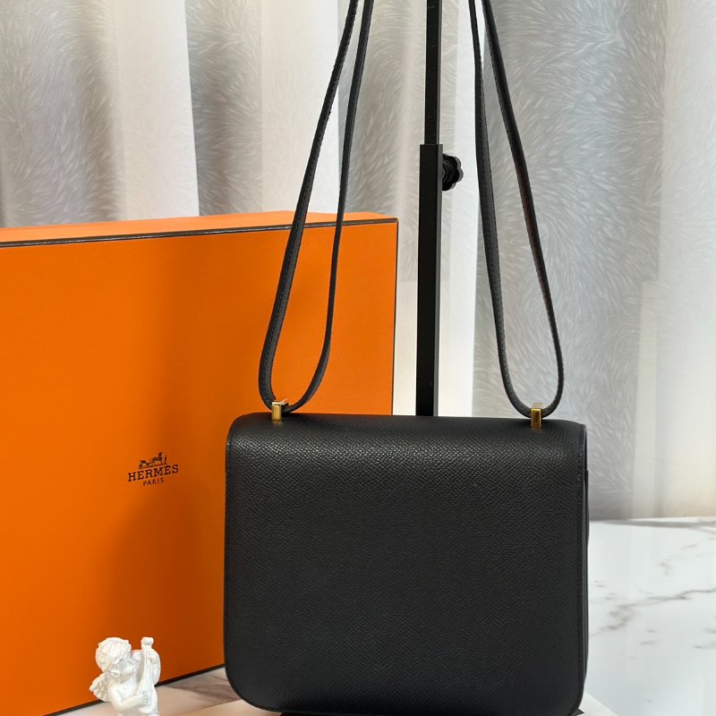 HERMES Mini constance 19 - 黑金 W-4