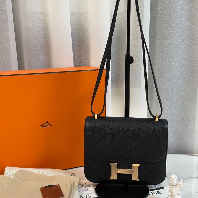 HERMES Mini constance 19 - 黑金 W-8