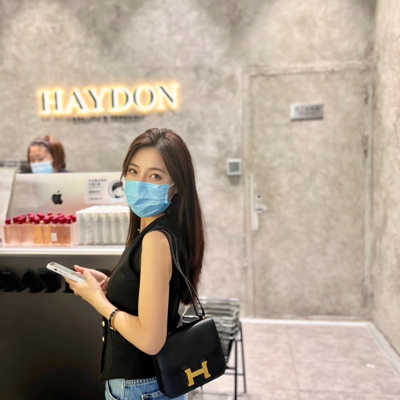 HERMES Mini constance 19 - 黑金 W-10