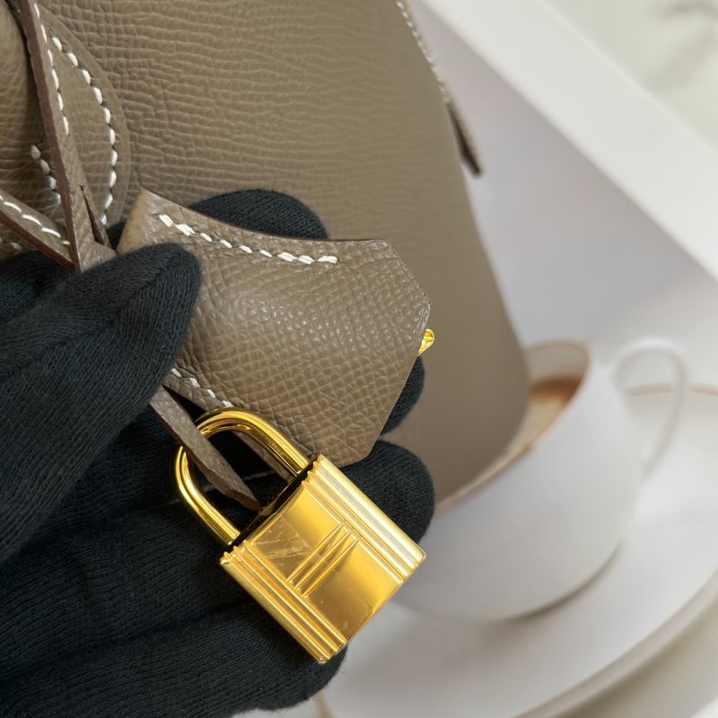 HERMES Bolide 25 - 灰金 W-6