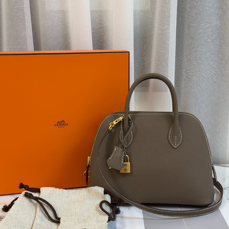 HERMES Bolide 25 - 灰金 W-8
