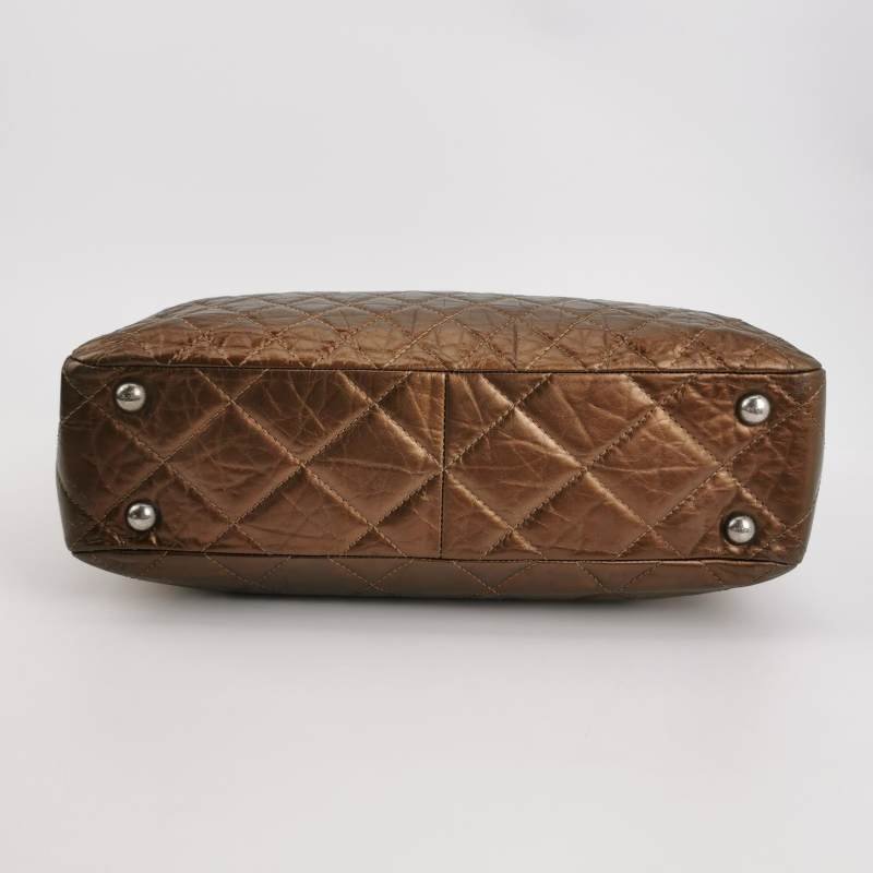 Chanel 2.55 Bag油蠟皮純色菱格絎縫矩形旋扣單肩包-5