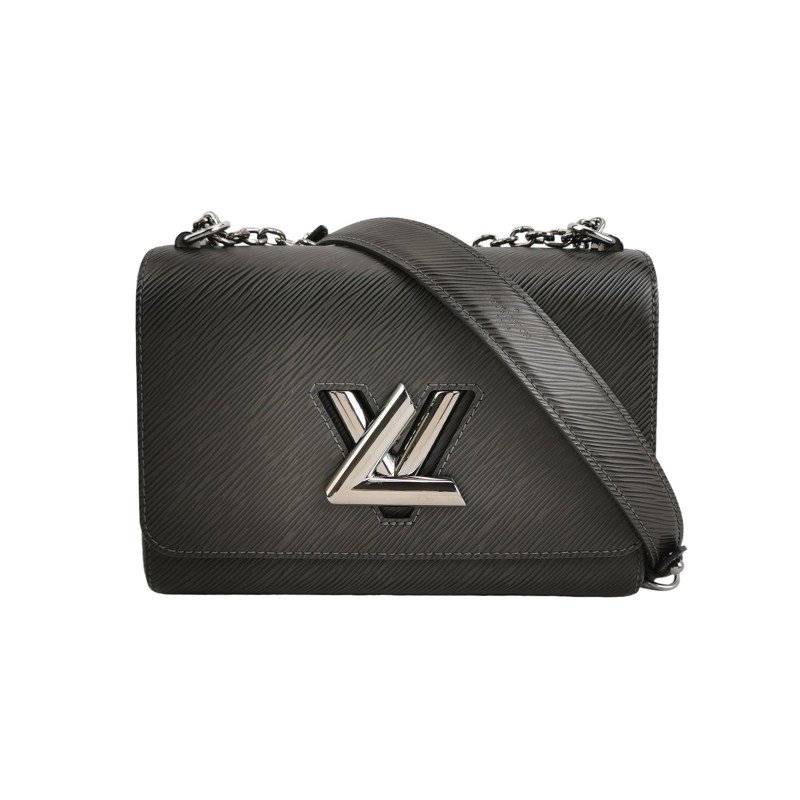 Louis Vuitton(LV)Twist中號牛皮水波紋LV旋轉鎖扣斜挎包單肩包-0