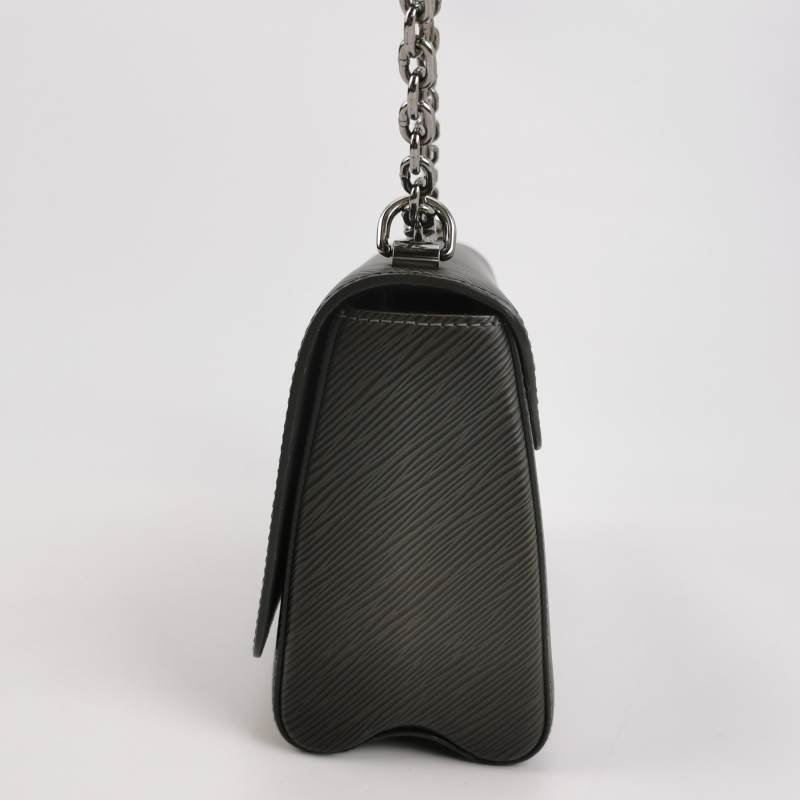 Louis Vuitton(LV)Twist中號牛皮水波紋LV旋轉鎖扣斜挎包單肩包-2