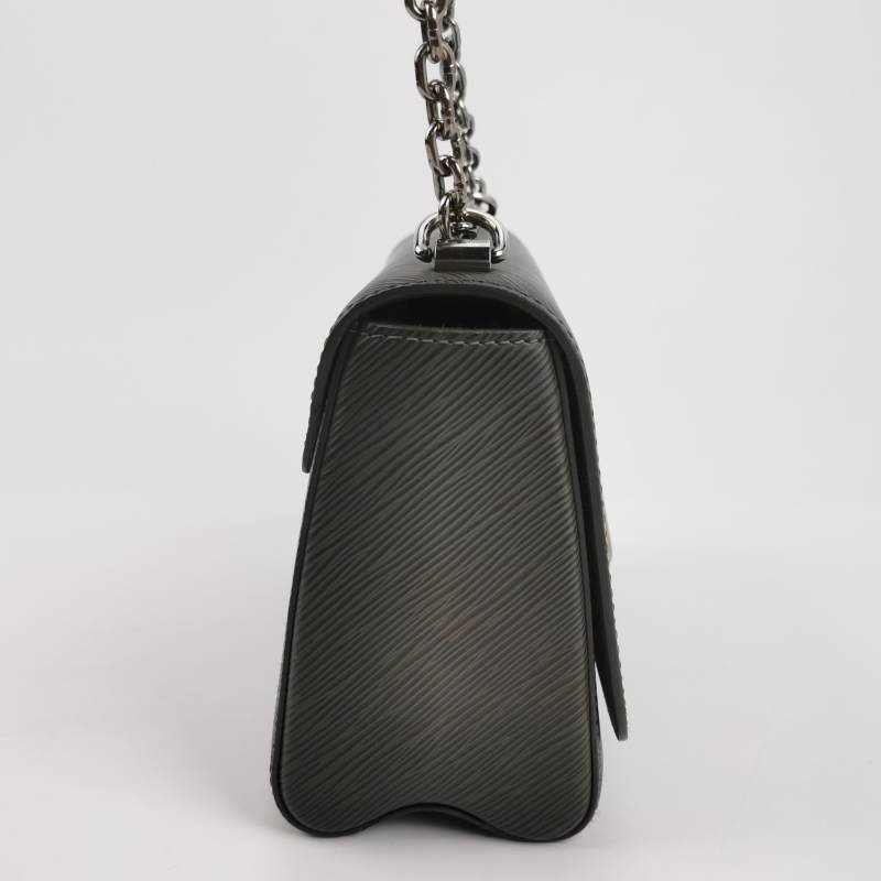 Louis Vuitton(LV)Twist中號牛皮水波紋LV旋轉鎖扣斜挎包單肩包-3