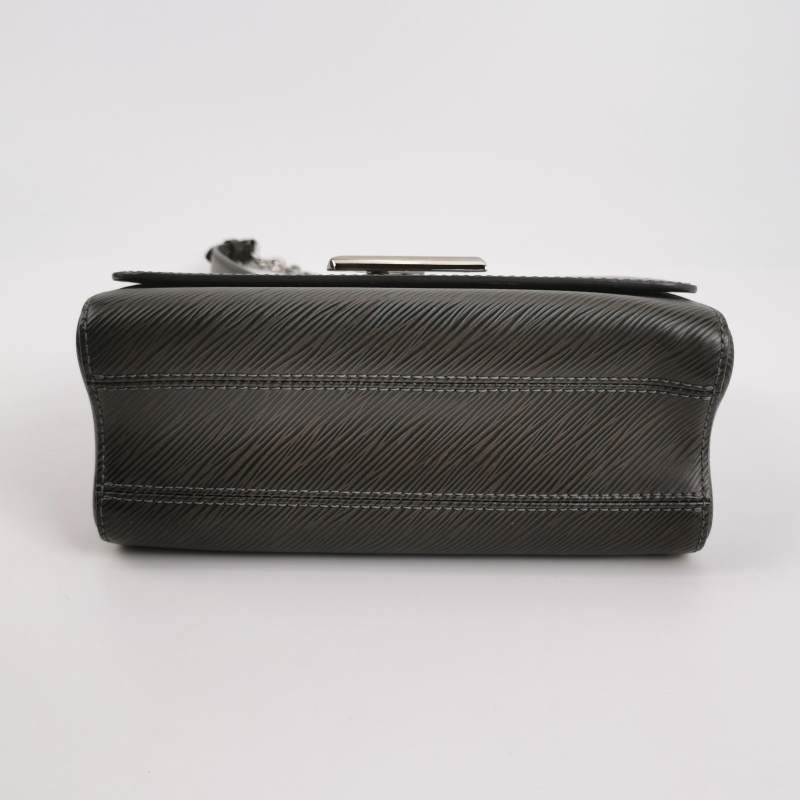 Louis Vuitton(LV)Twist中號牛皮水波紋LV旋轉鎖扣斜挎包單肩包-5