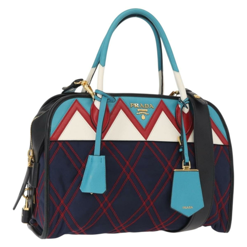 【日本直送】PRADA 尼龍皮革雙肩包 多色金色 正品 am10244SAM-0