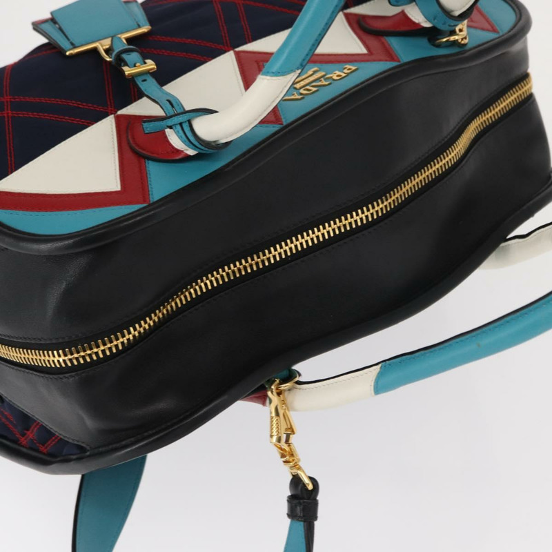 【日本直送】PRADA 尼龍皮革雙肩包 多色金色 正品 am10244SAM-5