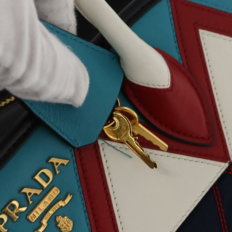 【日本直送】PRADA 尼龍皮革雙肩包 多色金色 正品 am10244SAM-8