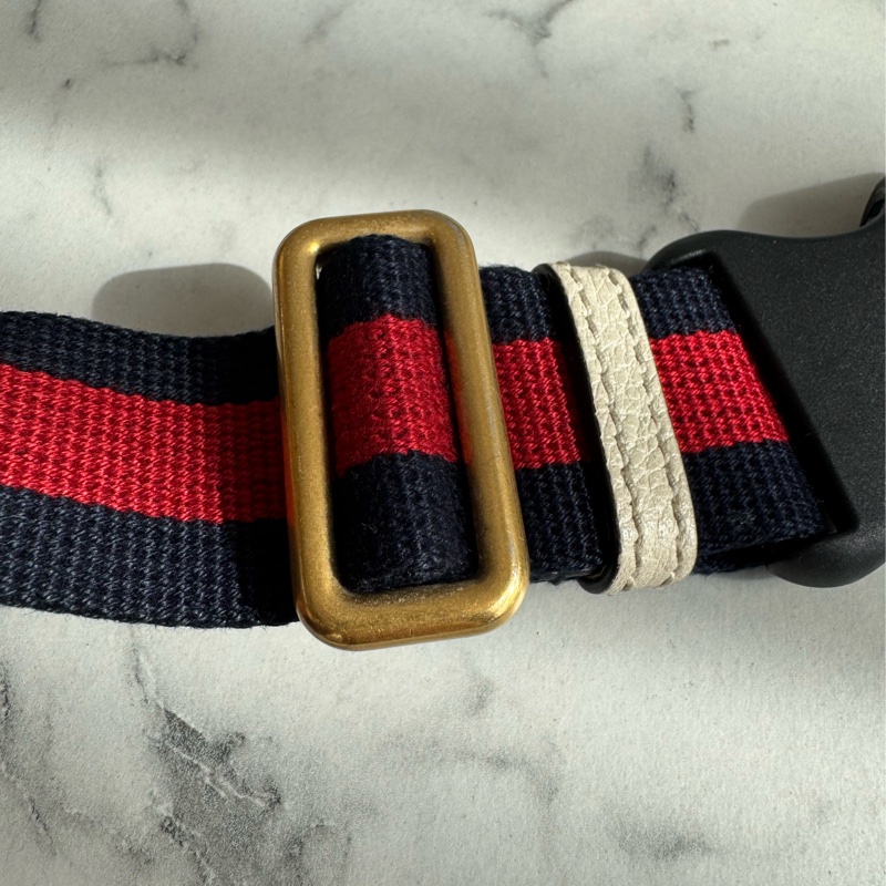 Gucci白皮革胸口包-34