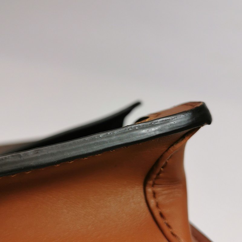 Louis Vuitton(LV)Dauphine達芙妮中號牛皮拼色Monogram印花LV搭扣單肩包晶片款-20