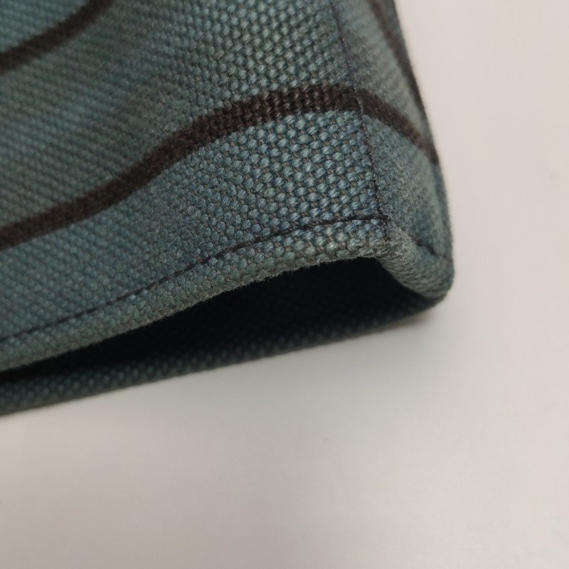 Hermes Steeple單肩包帆布Hunter牛皮藍色棕色框P刻-11