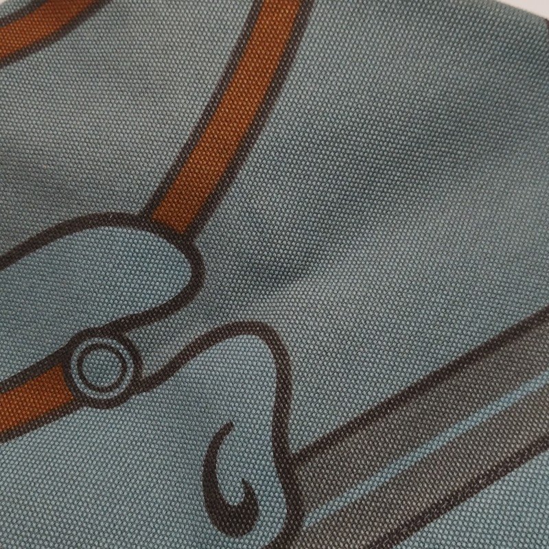 Hermes Steeple單肩包帆布Hunter牛皮藍色棕色框P刻-16