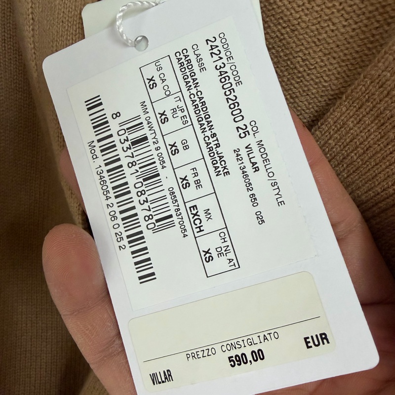 促銷品 MaxMara -Villar 羊絨開衫-6