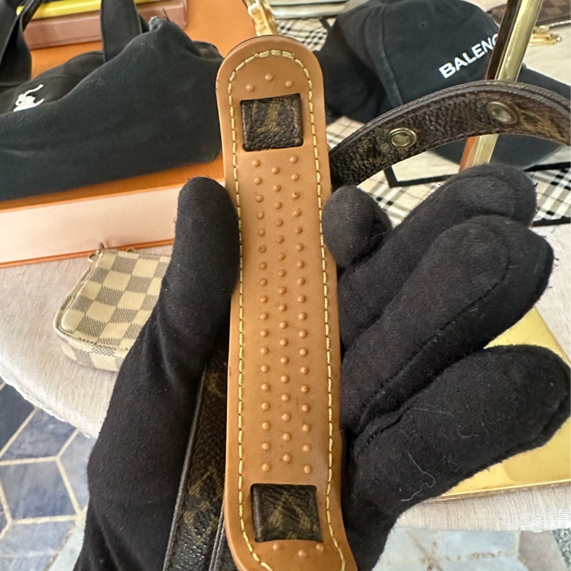 LV雙層相機包 老花斜背包 肩背包-26