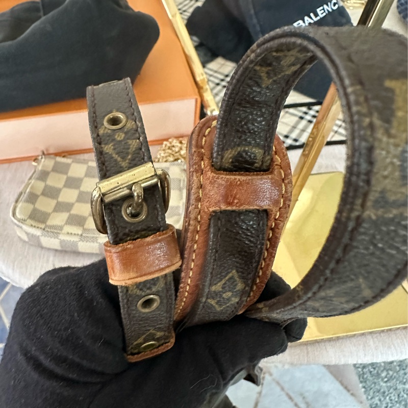 LV雙層相機包 老花斜背包 肩背包-27