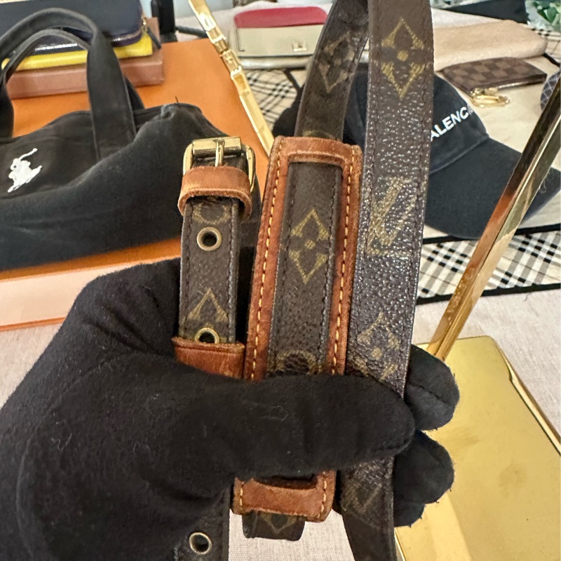 LV雙層相機包 老花斜背包 肩背包-28