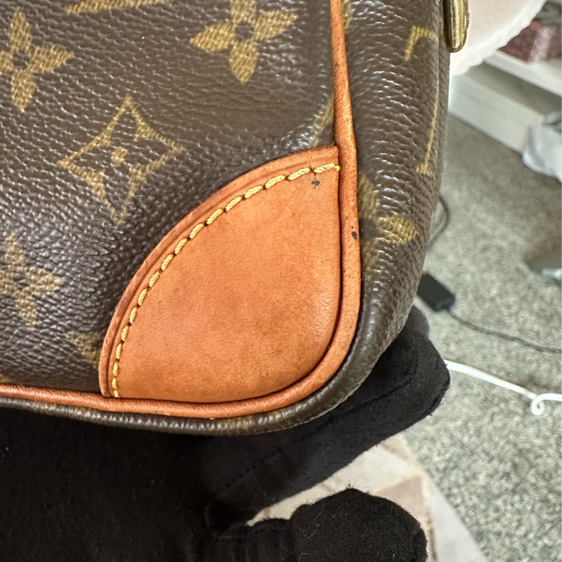 LV雙層相機包 老花斜背包 肩背包-34