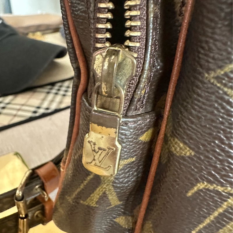 LV雙層相機包 老花斜背包 肩背包-41