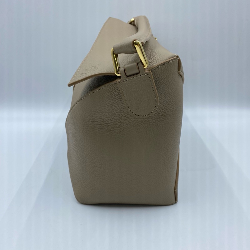 98新羅意威/Loewe Puzzle 沙色幾何包 中號，無附件-5