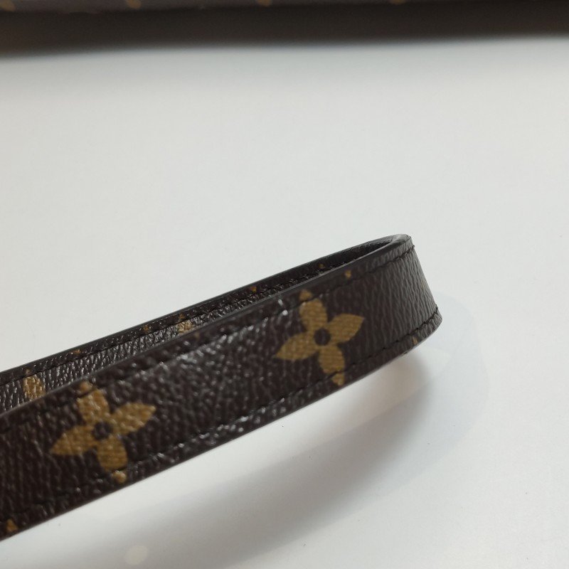 Louis Vuitton(LV)Pallas傳奇包大號牛皮Monogram印花V形拼色單肩包-12