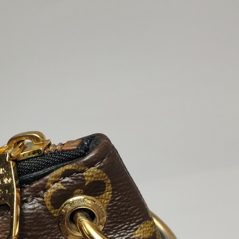 Louis Vuitton(LV)Pallas傳奇包大號牛皮Monogram印花V形拼色單肩包-17