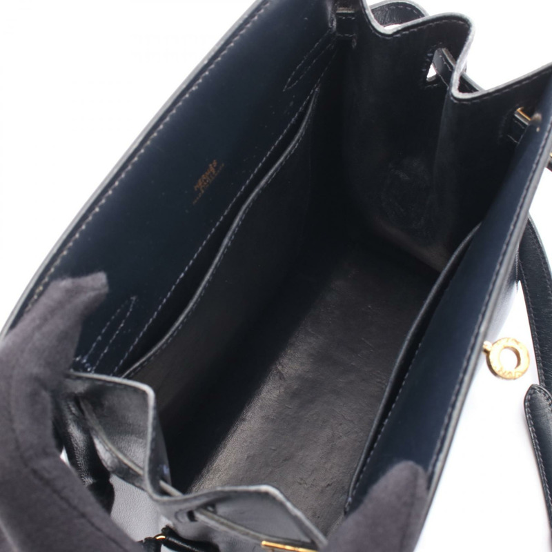 愛馬仕 Kelly Sports PM 單肩斜背包 S 011099CC 皮革 藍色靛藍 GHW-2