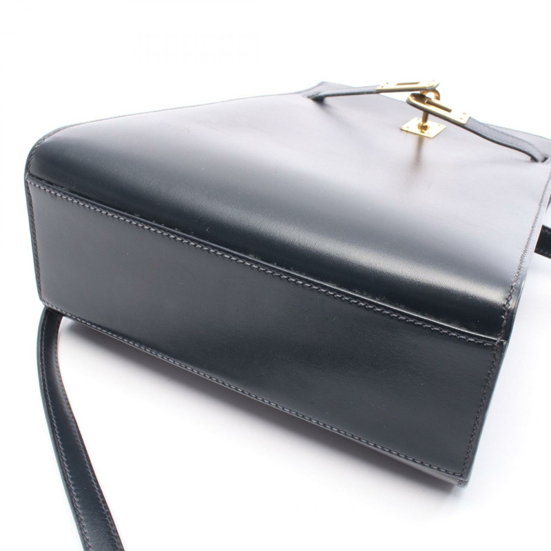 愛馬仕 Kelly Sports PM 單肩斜背包 S 011099CC 皮革 藍色靛藍 GHW-7