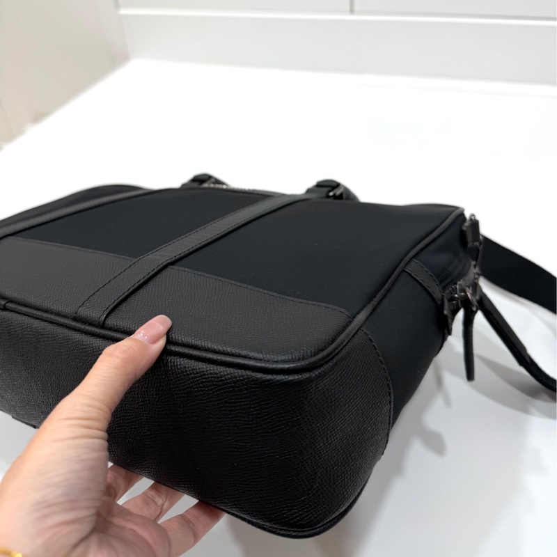BURBERRY 黑色 尼龍 筆電包 電腦包 公事包 文件包 肩背包 側背包 斜背包-11