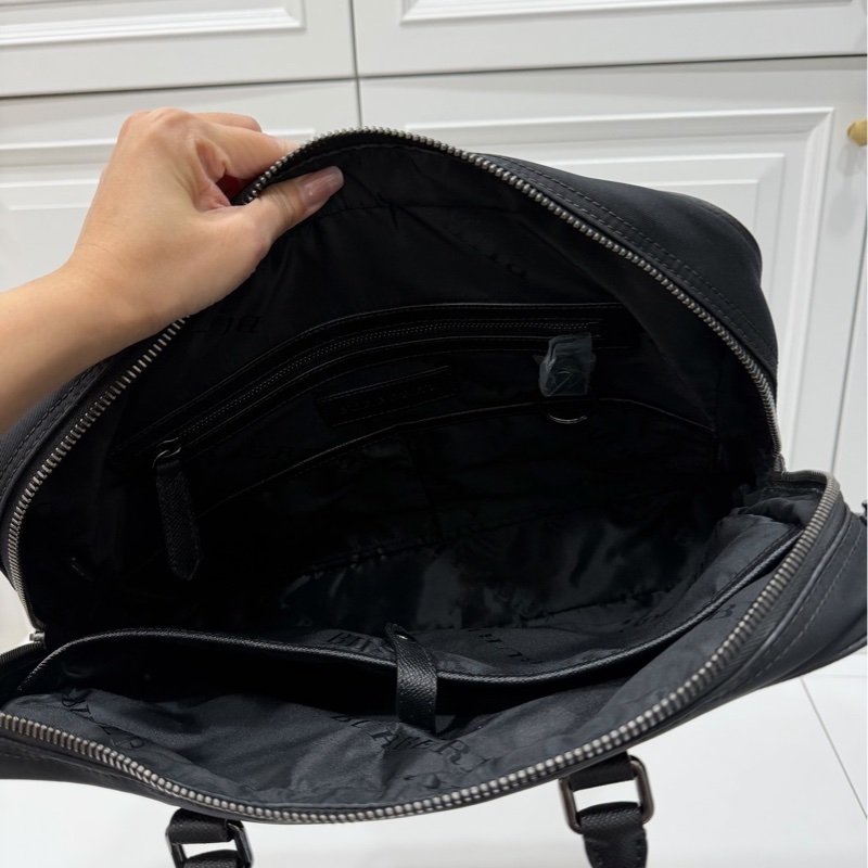 BURBERRY 黑色 尼龍 筆電包 電腦包 公事包 文件包 肩背包 側背包 斜背包-23