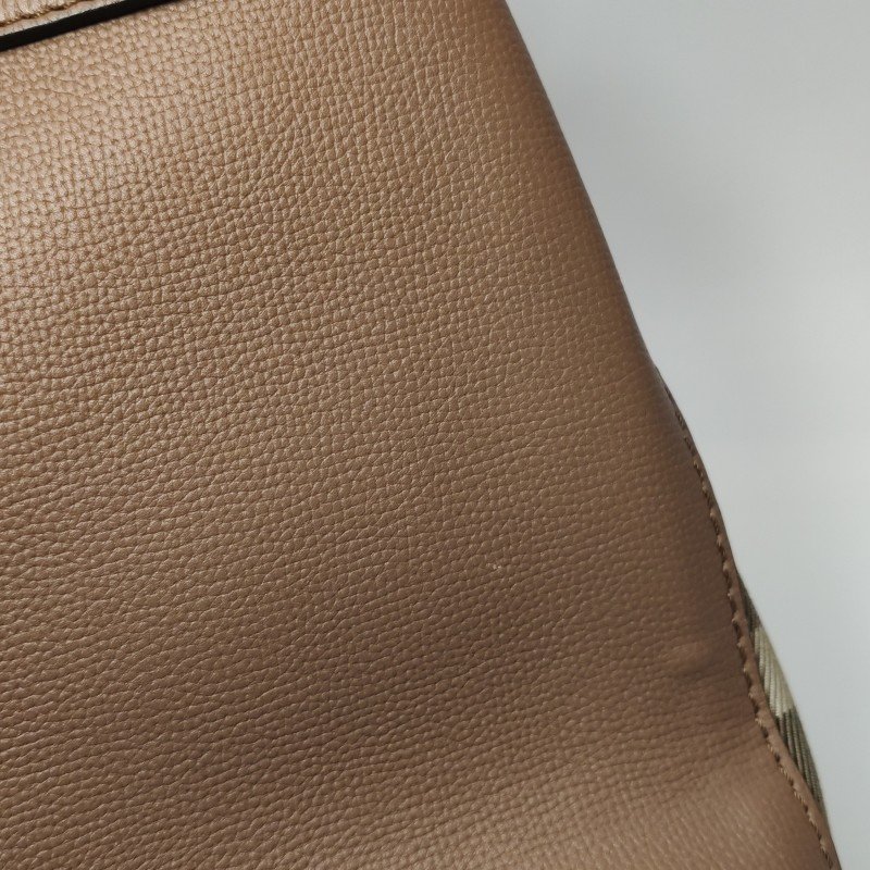 Burberry Camberley中號牛皮帆布純色字母logo單肩包-15