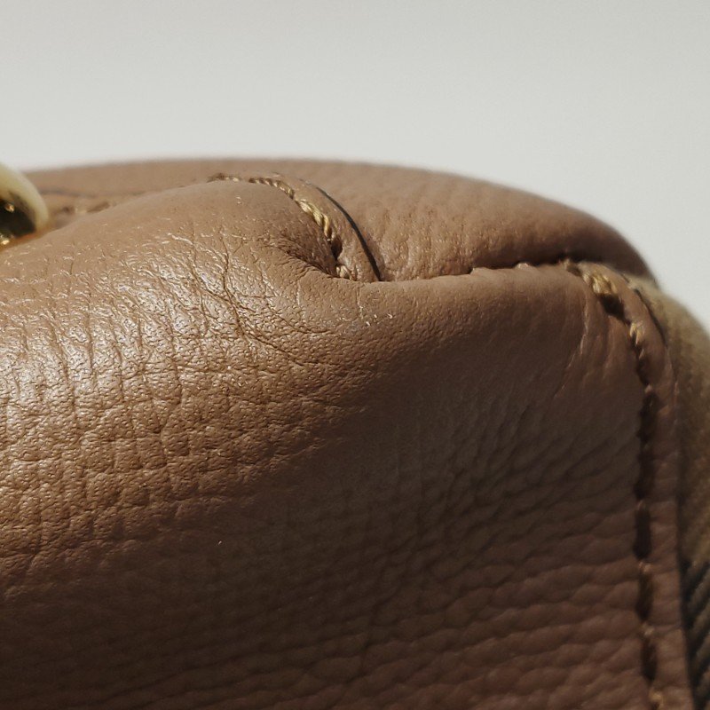 Burberry Camberley中號牛皮帆布純色字母logo單肩包-19