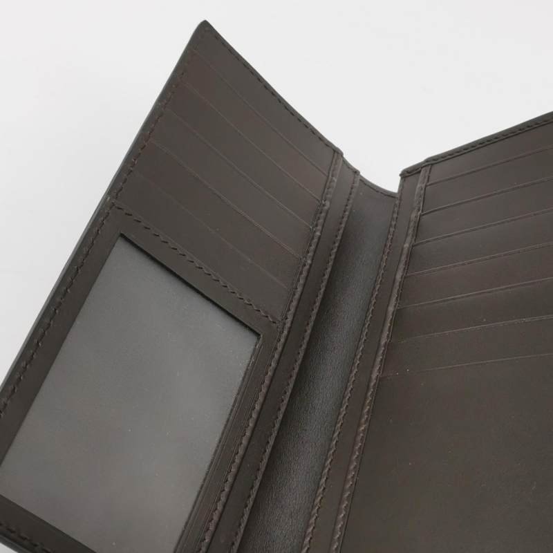 Gucci牛皮純色雙G老花壓紋錢包-5