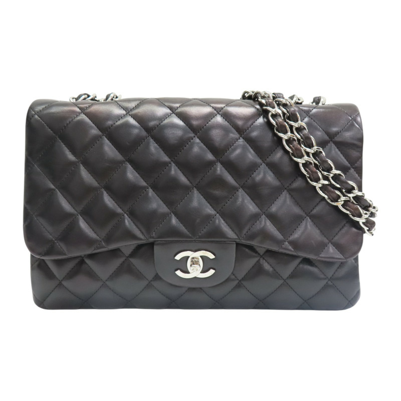 黑色 羊皮 COCO 30 鍊帶 肩背包 銀扣【CHANEL】 A58600-0