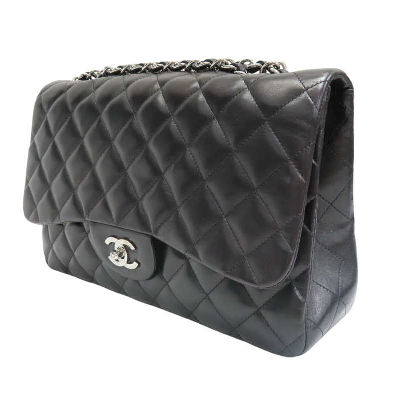 黑色 羊皮 COCO 30 鍊帶 肩背包 銀扣【CHANEL】 A58600-2