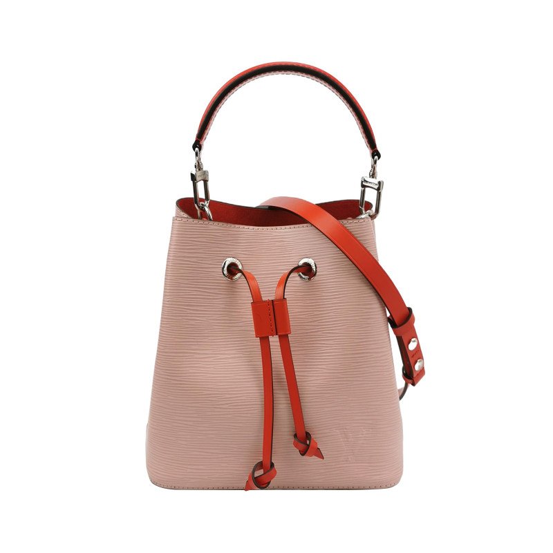 Louis Vuitton(LV)NEONOEBB牛皮水波紋抽繩斜挎包單肩包-0