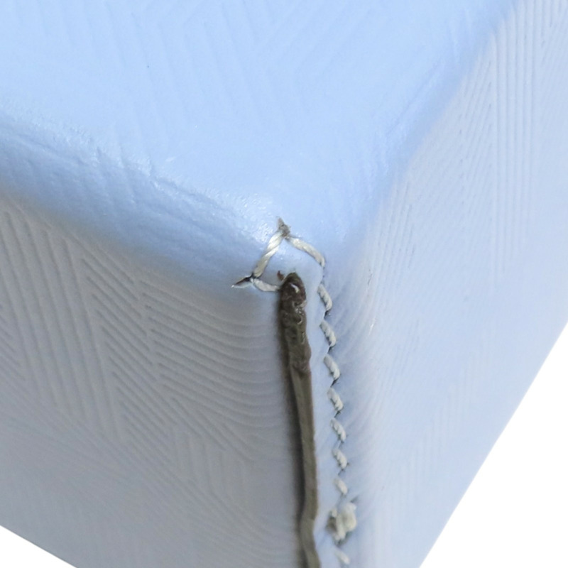 藍色 帆布小牛皮飾邊 Baguette Soft Trunk 硬殼 兩用包【FENDI 芬迪】 7VA565-12